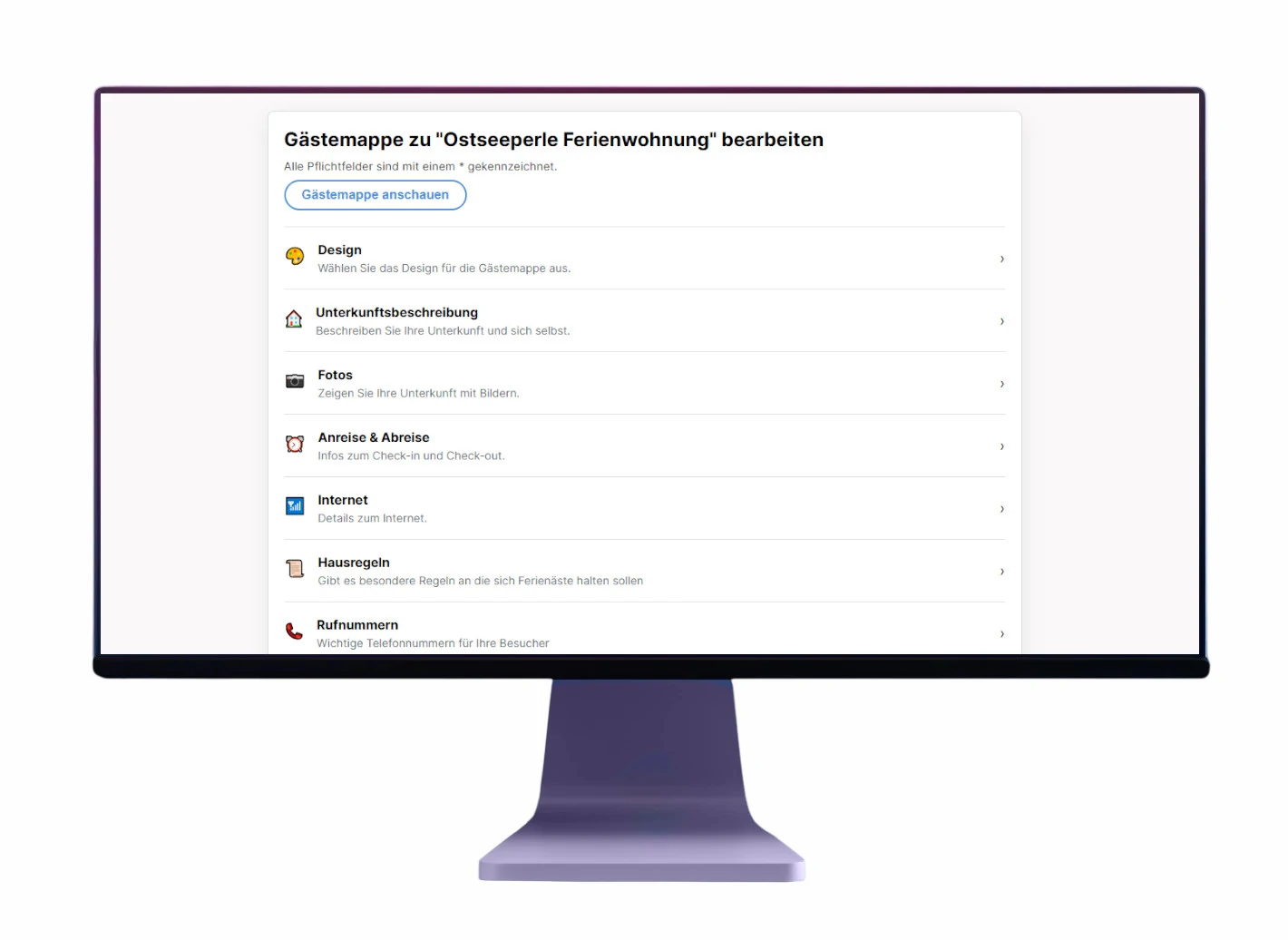 Dashboard Ansicht